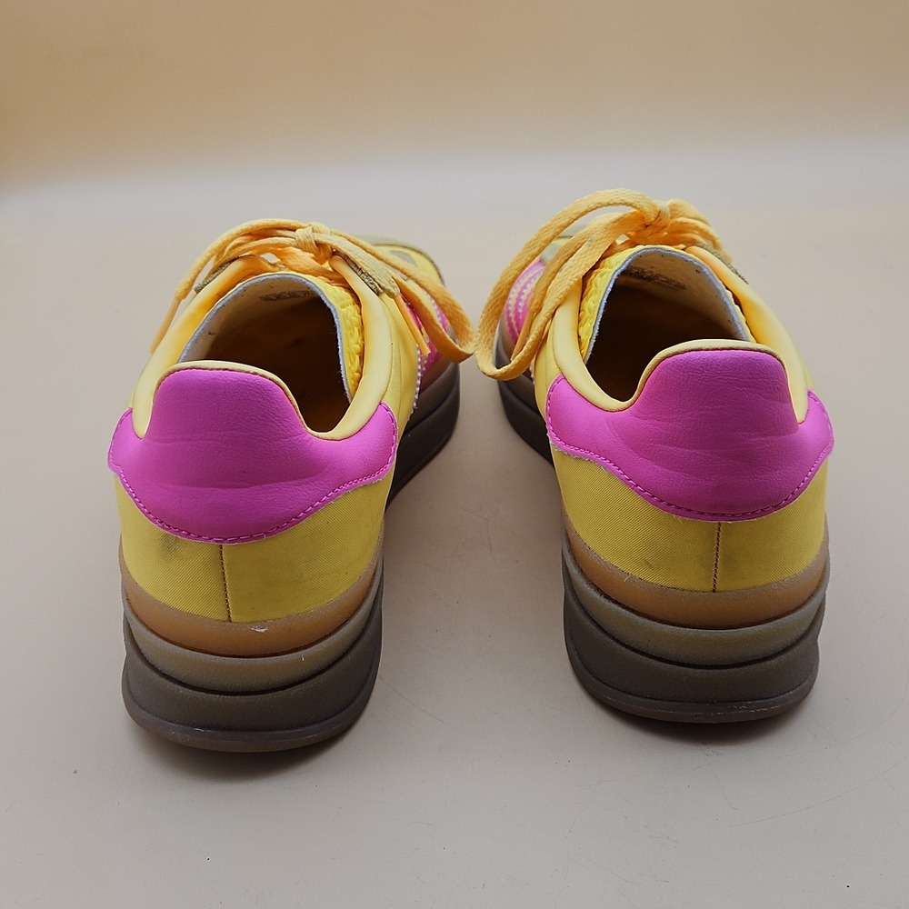 Adidas Gazelle Bold Shoes Womens Size 10 Yellow Pink Platform Sneakers IG4387 - Picture 5 of 10